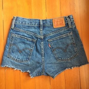 Vintage Levi’s button fly, high waisted shorts